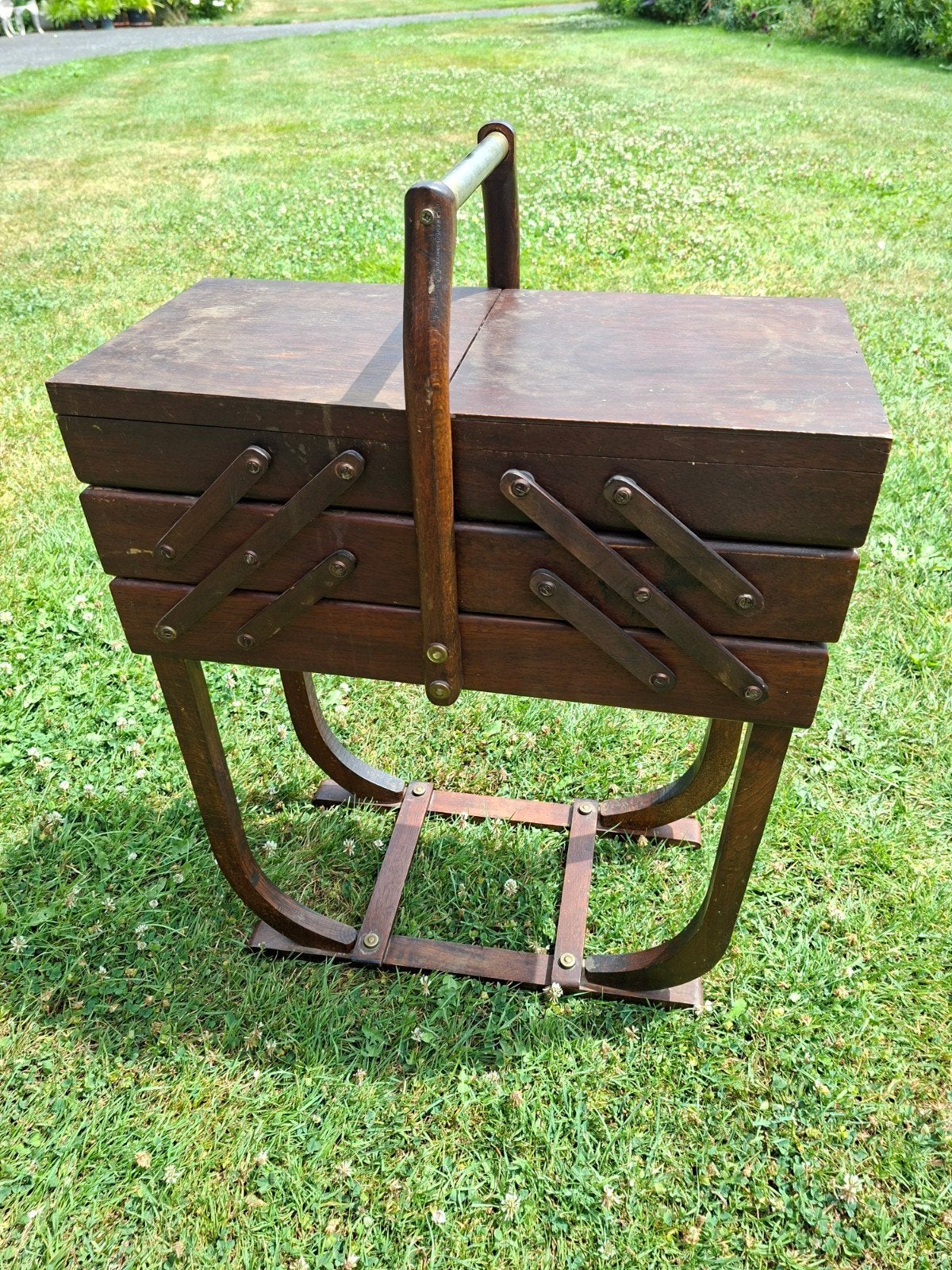 Vintage naaikoffer, Antiek en Kunst, Ophalen