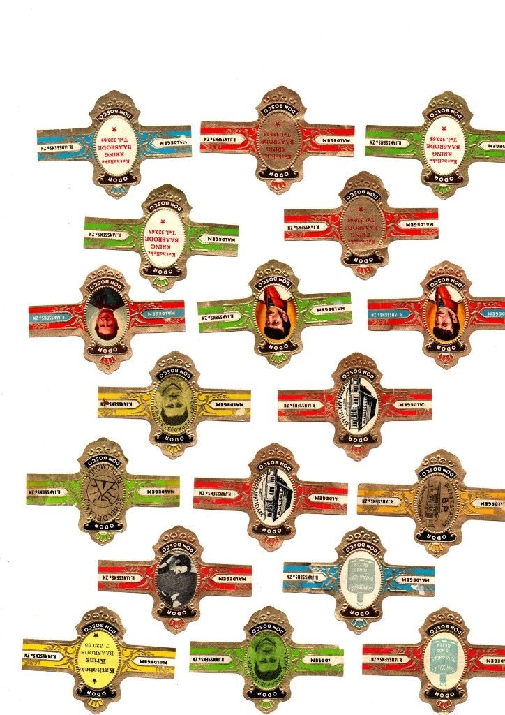 SIGARENBANDEN ODOR RECLAME, Verzamelen, Rookartikelen, Aanstekers en Luciferdoosjes, Verzenden, Zo goed als nieuw, Sigarenbandjes
