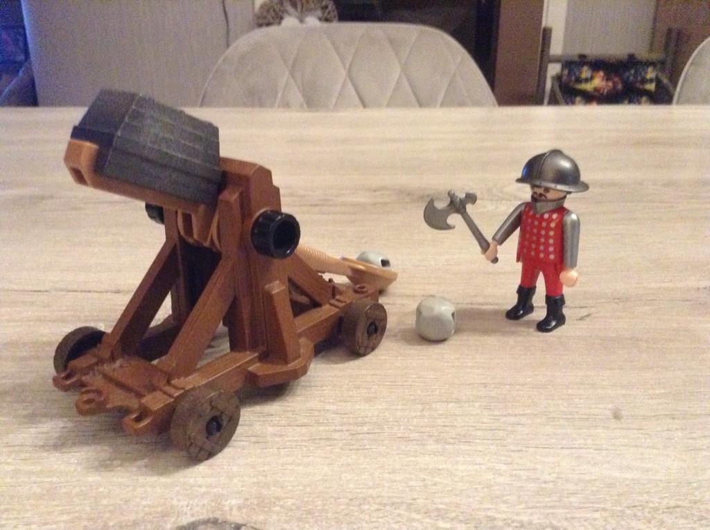 Playmobil katapult speelset, Ophalen of Verzenden, Zo goed als nieuw, Complete set
