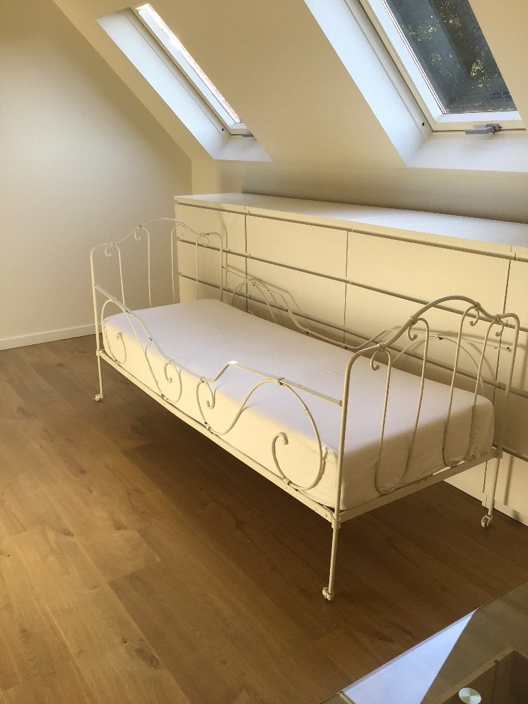 ❤️ Authentique lit vintage en fer forgé – 70 x 190 cm, Matelas, 70 à 85 cm, Enlèvement, 180 cm ou plus