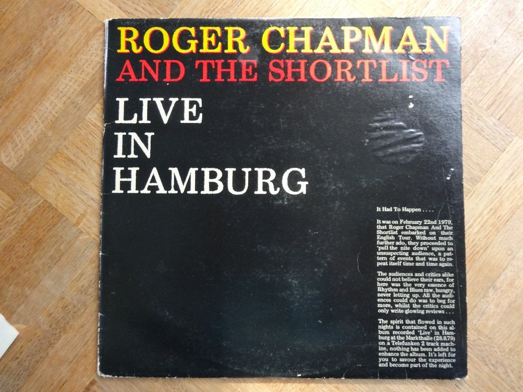 Roger Chapman and the Shortlist, Progressive, Gebruikt, Ophalen of Verzenden, 1970 - 1979