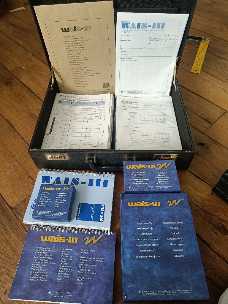 WAIS III - WISC III : Echelle d'intelligence adulte / enfant, Livres, Psychologie, Utilisé, Enlèvement
