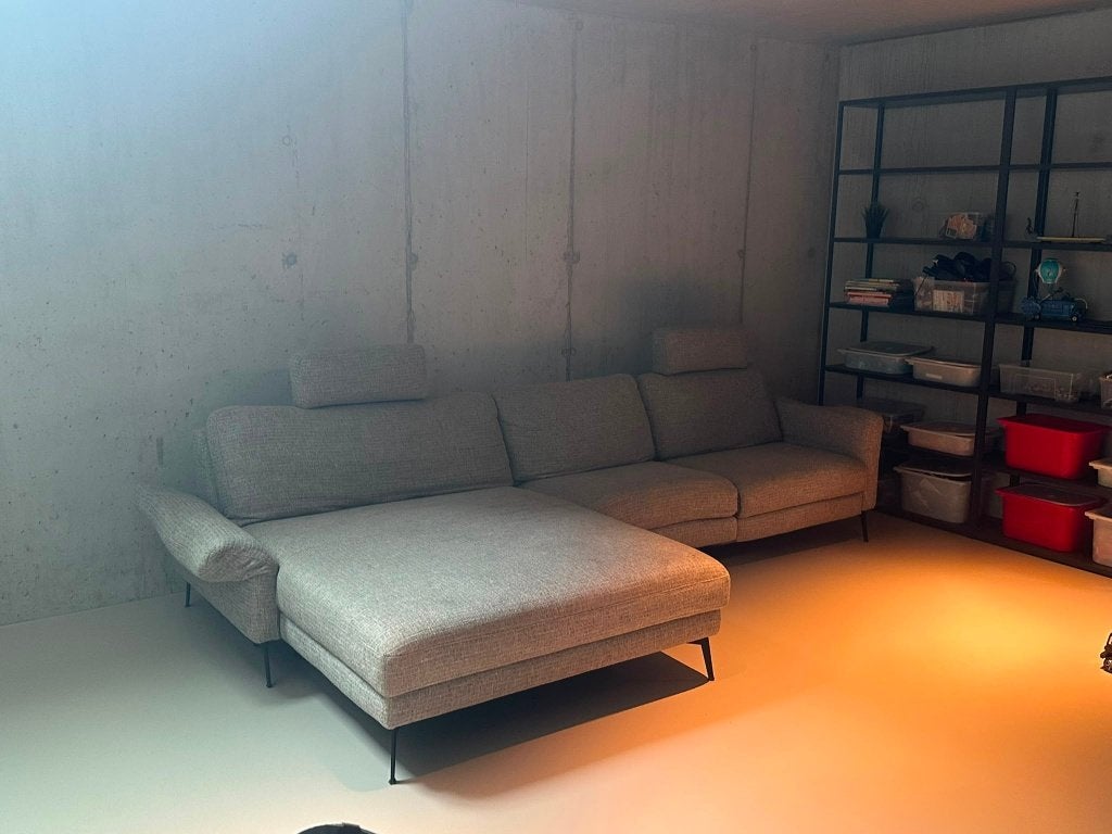 hoek zetel elektrische relax Longchair XXL, Huis en Inrichting, Ophalen, Gebruikt, Hoekbank, 300 cm of meer