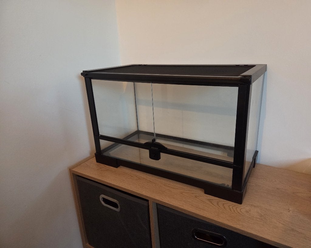 Terrarium en verre 51x33x26 avec portes - Très bon état, Animaux & Accessoires, Enlèvement, Comme neuf