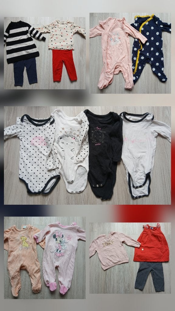 Lot de vêtements bébé fille 9mois, Enlèvement, Utilisé, Taille 74