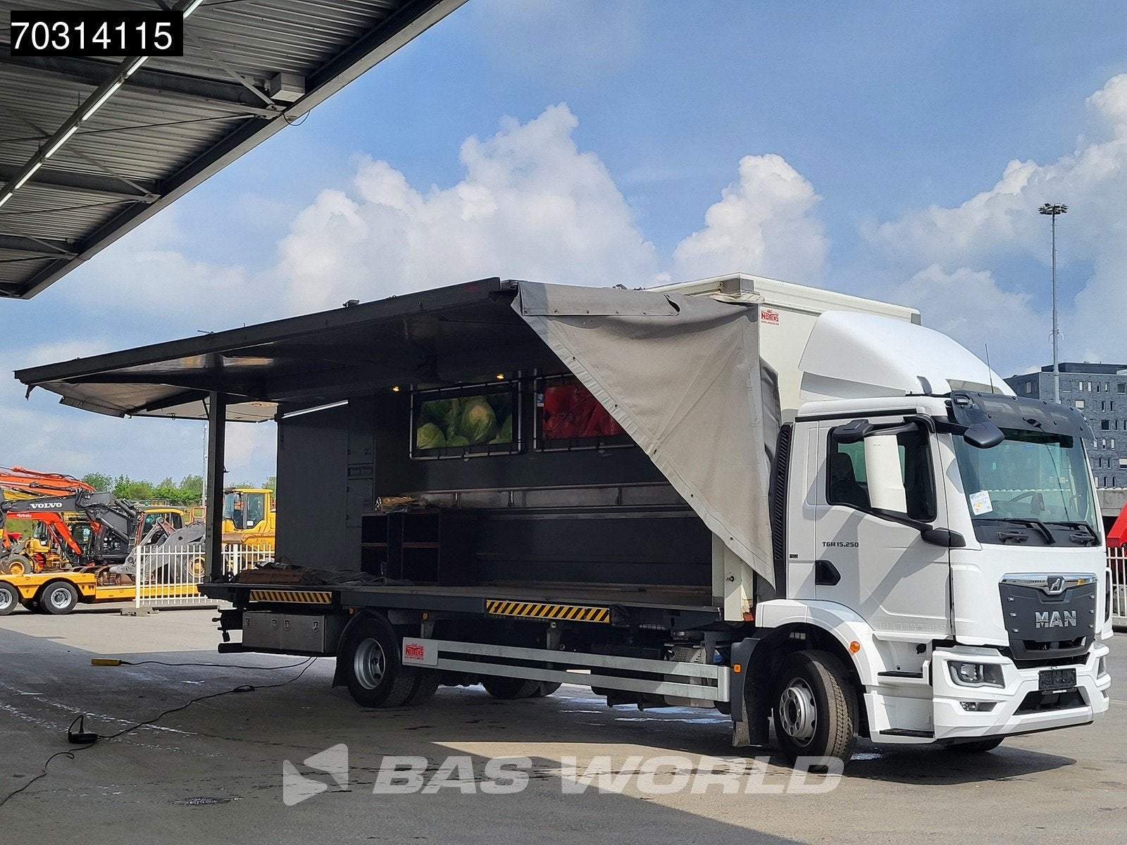 MAN TGM 15.250 4X2 42.000 kms! 15 tons marktwagen BDF Automa, Autos, Camions, 250 ch, Achat, Euro 6, Entreprise