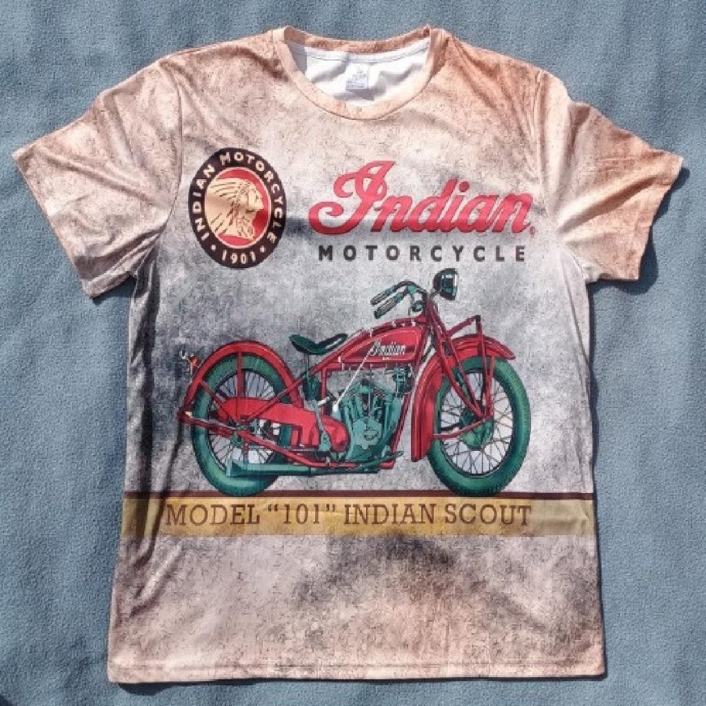 T-shirt Indian Motorcycle, Motoren, Ophalen of Verzenden