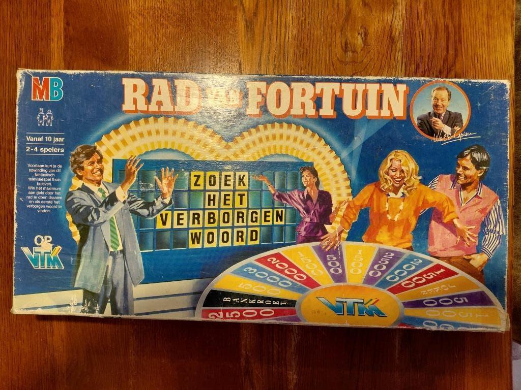 Het enige echte Rad van Fortuin bordspel. De unieke versie, Trois ou quatre joueurs, Enlèvement ou Envoi, Utilisé, MB spelen