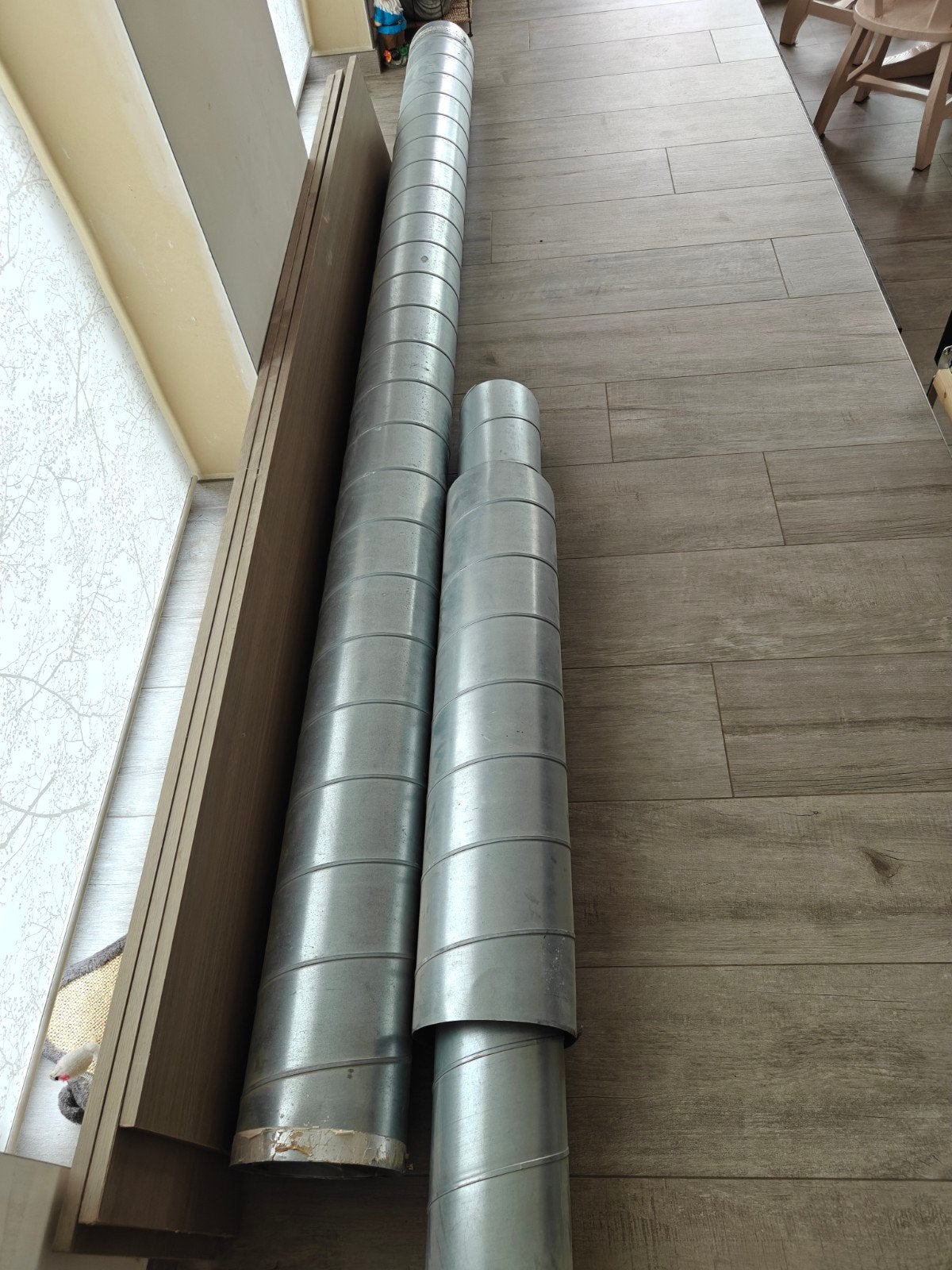 spirax spiraal ventilatie buis, Ophalen