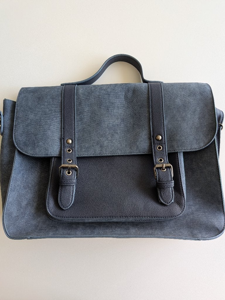 Blauwe laptop- of werktas vr op de fiets, Ophalen, Klepsluiting, 17 inch of meer, Nieuw