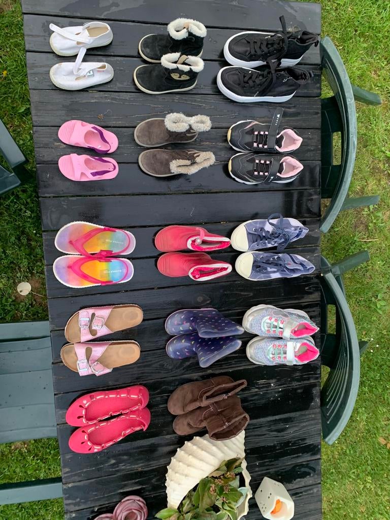 14 paires de chaussures - bottes pour fille, Bottes, Enlèvement, Utilisé, Geox