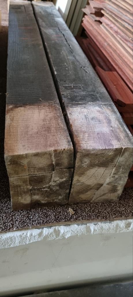 2 Eiken balken 13cm op 9cm, Ophalen, Eiken