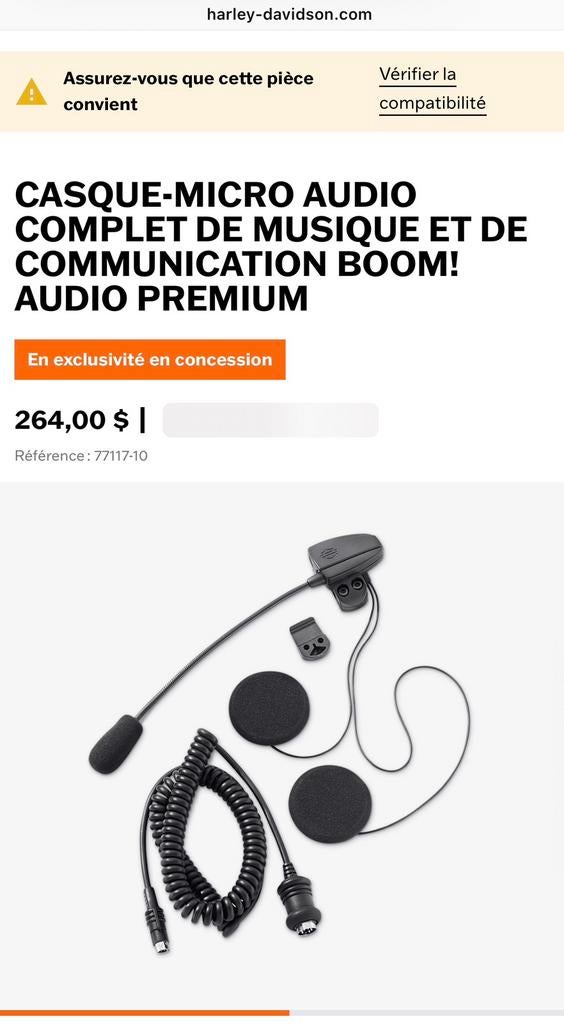 Harley-Davidson - intercom, boem! oortelefoon Audio, Motoren, Ophalen of Verzenden, Gebruikt
