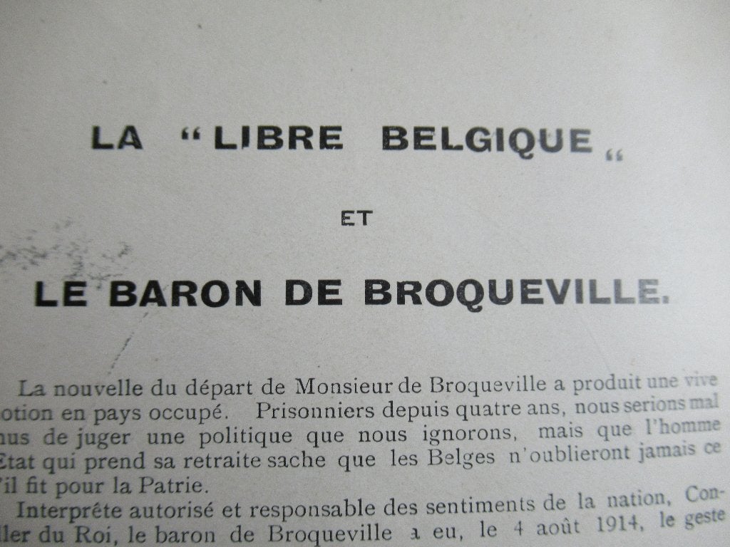 Eerste Wereldoorlog- Vrije pers - Ter ere van een minister, Ophalen of Verzenden, Landmacht, Overige typen