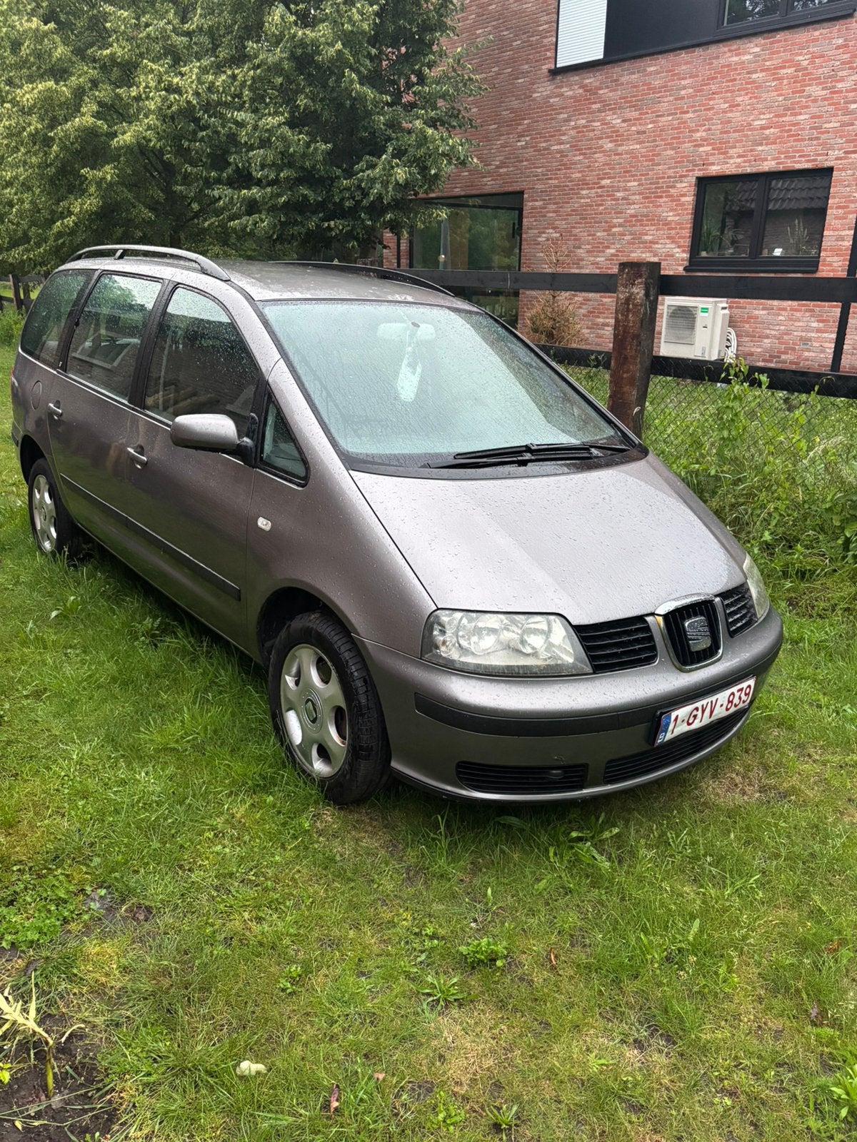 Seat alhambra 7zit, Auto's, Seat, Automaat, Stof, Zwart, Elektrische buitenspiegels