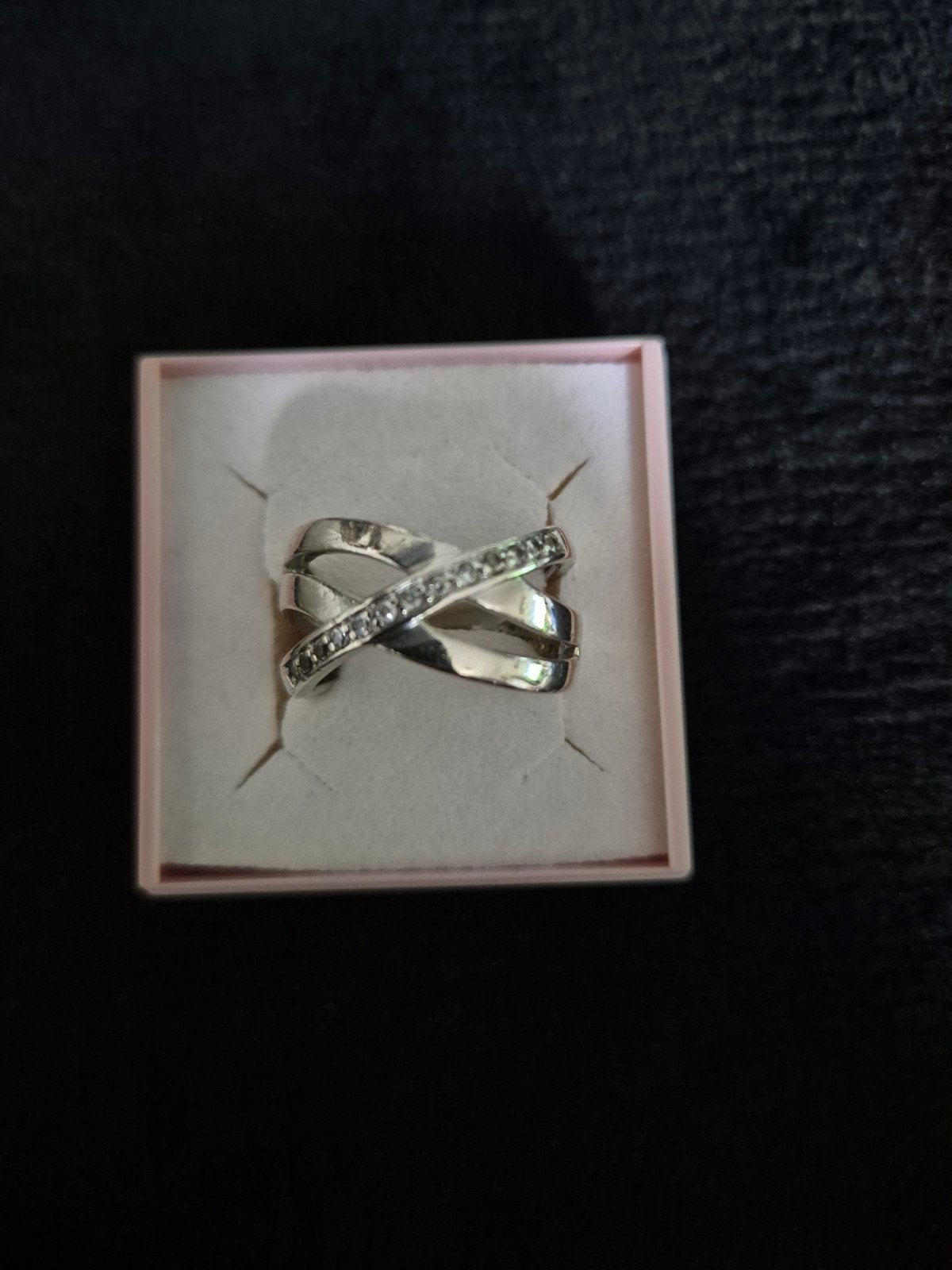 zilveren ring maat 57, Handtassen en Accessoires, Ringen, Gebruikt, Ophalen of Verzenden, Dame, Zilver