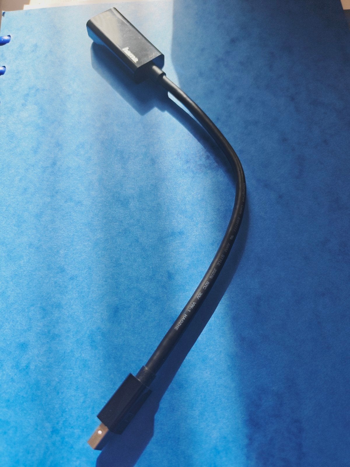 Hama DisplayPort naar Mini DisplayPort kabel, Enlèvement ou Envoi, Neuf