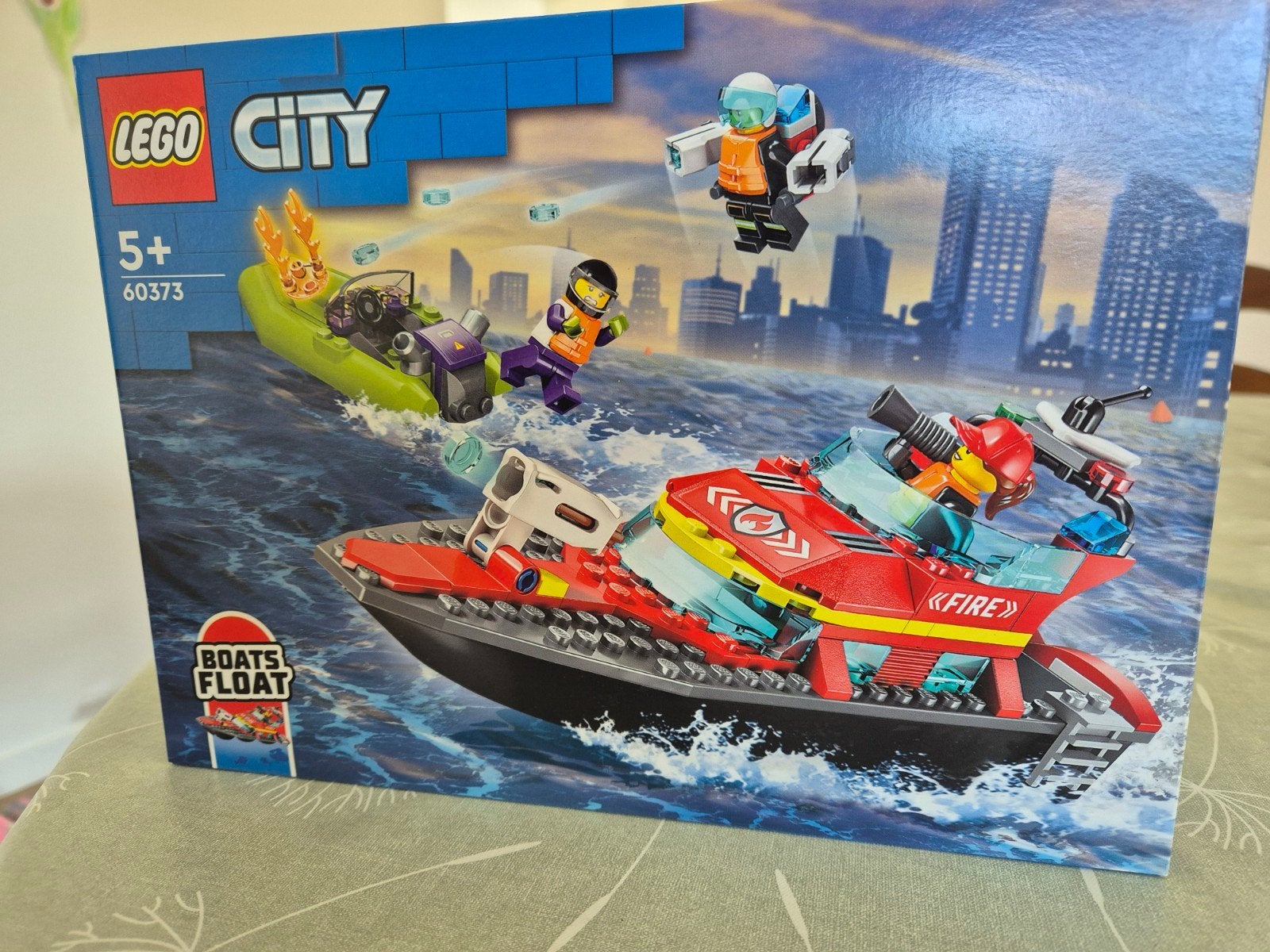 LEGO City 60373 Le bateau de sauvetage en cas d'incendie, Enlèvement, Ensemble complet, Lego, City