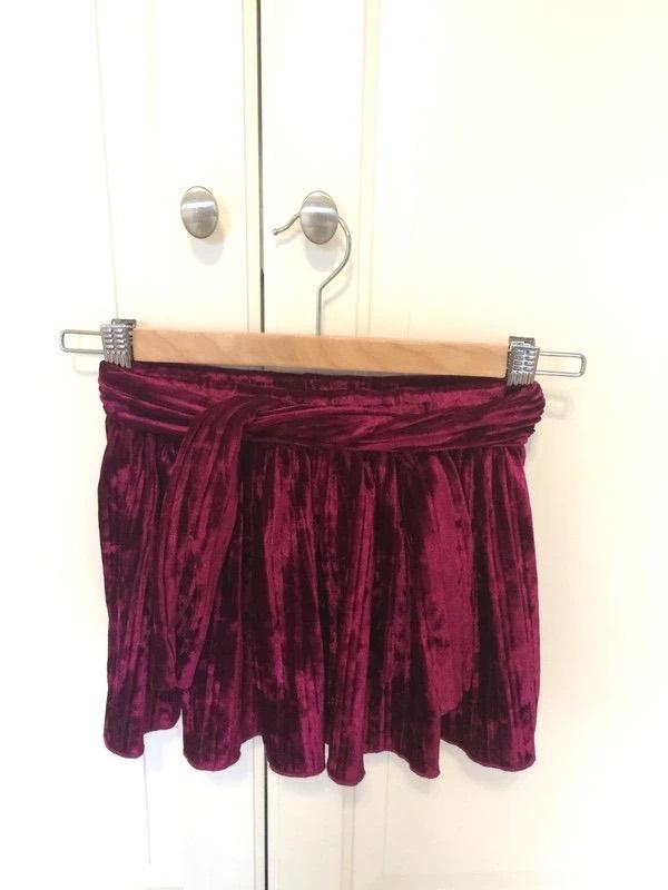 Jupe pour fille en velours, bordeaux, Zara, taille 5 ans., Ophalen of Verzenden, Gebruikt, Meisje
