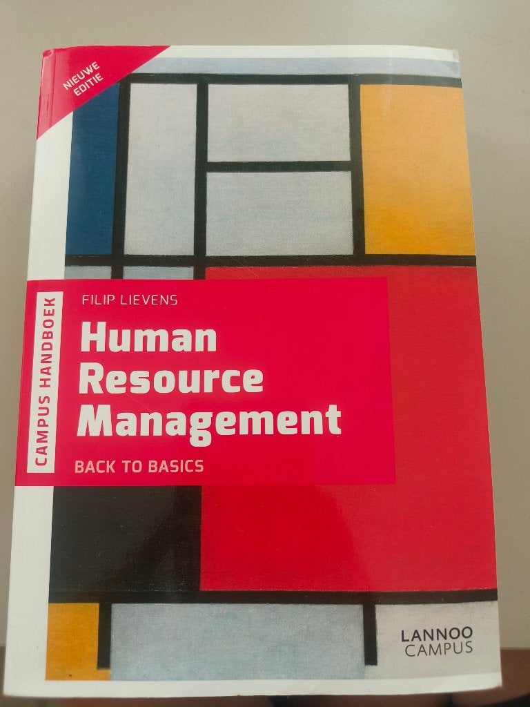 Human resources management, Ophalen of Verzenden, Zo goed als nieuw, Hoger Onderwijs, Lannoo Campus