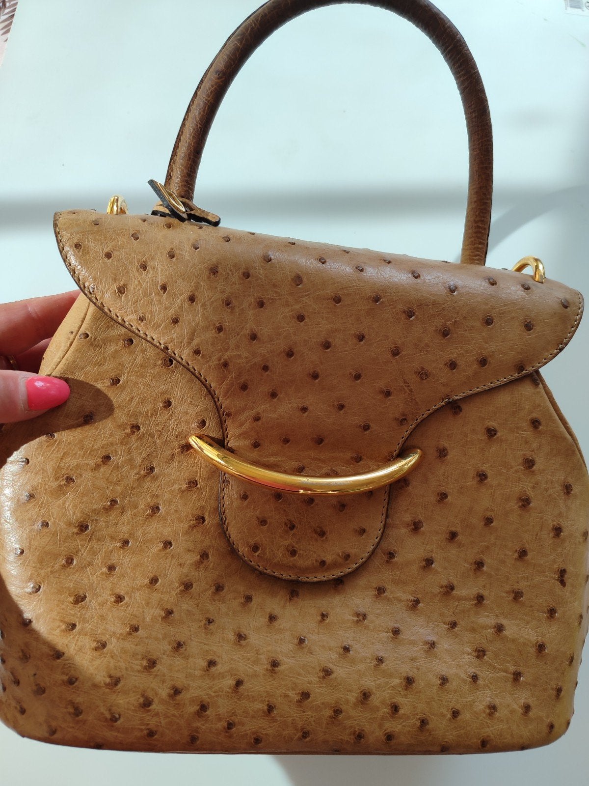 Delvaux handtas "Baltimore", Handtassen en Accessoires, Tassen | Damestassen, Ophalen, Beige, Handtas