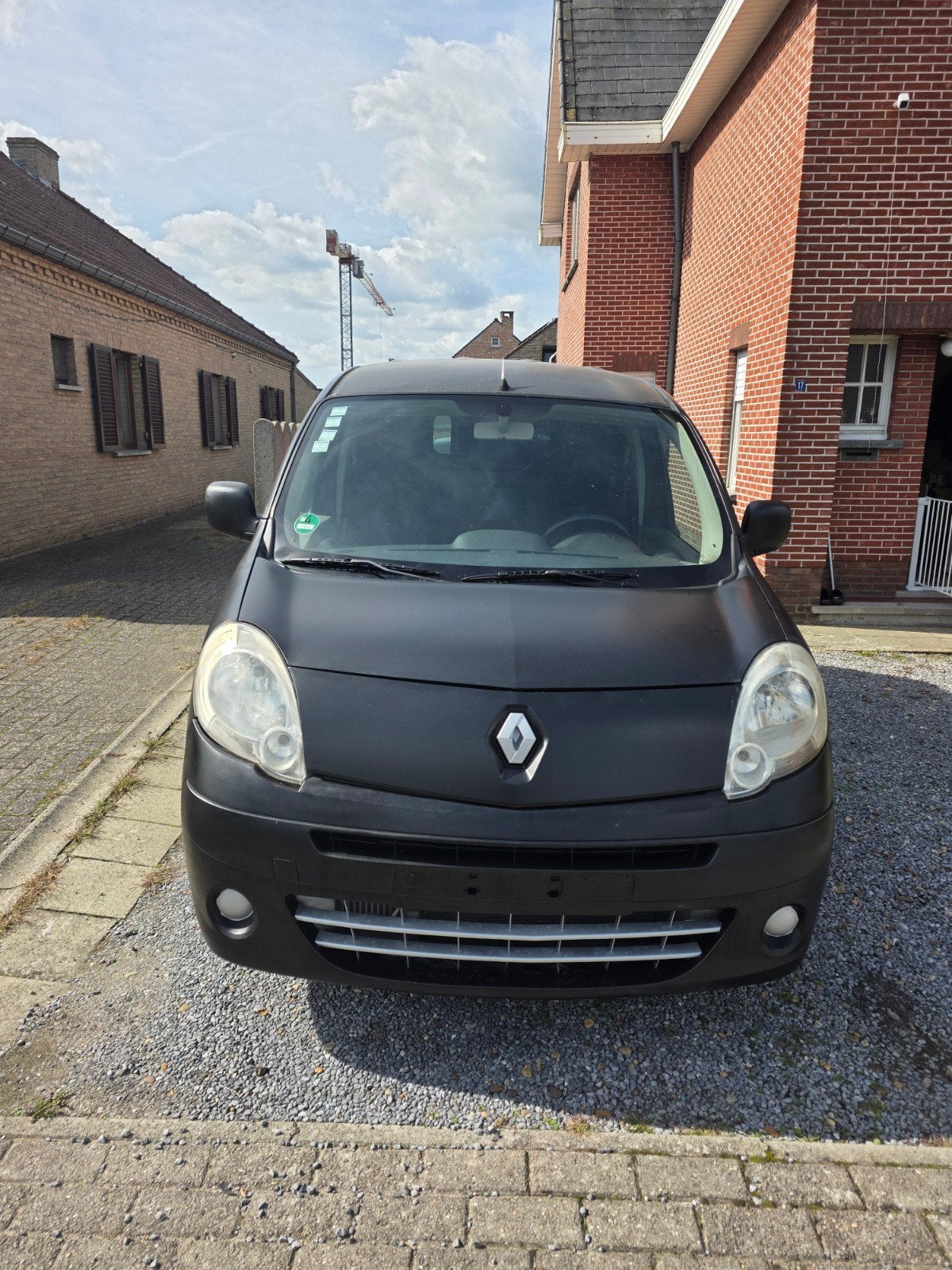 renault kangoo, Auto's, 4 deurs, Renault, Leder en Stof, Zwart