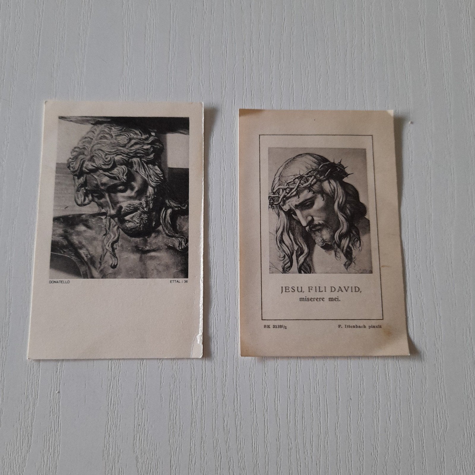 2 prentjes priesterwijding Duitsland  1927 en 1958., Verzamelen, Ophalen of Verzenden, Bidprentje