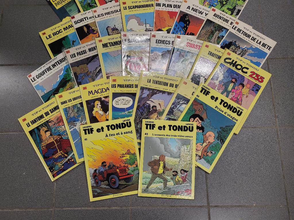Tif et Tondu : Collection complète de 1 à 42 ., Livres, Série complète ou Série, Enlèvement, Utilisé
