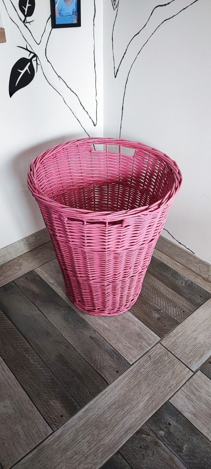 Panier en osier, Maison & Meubles, Osier, Rond, Enlèvement, Panier