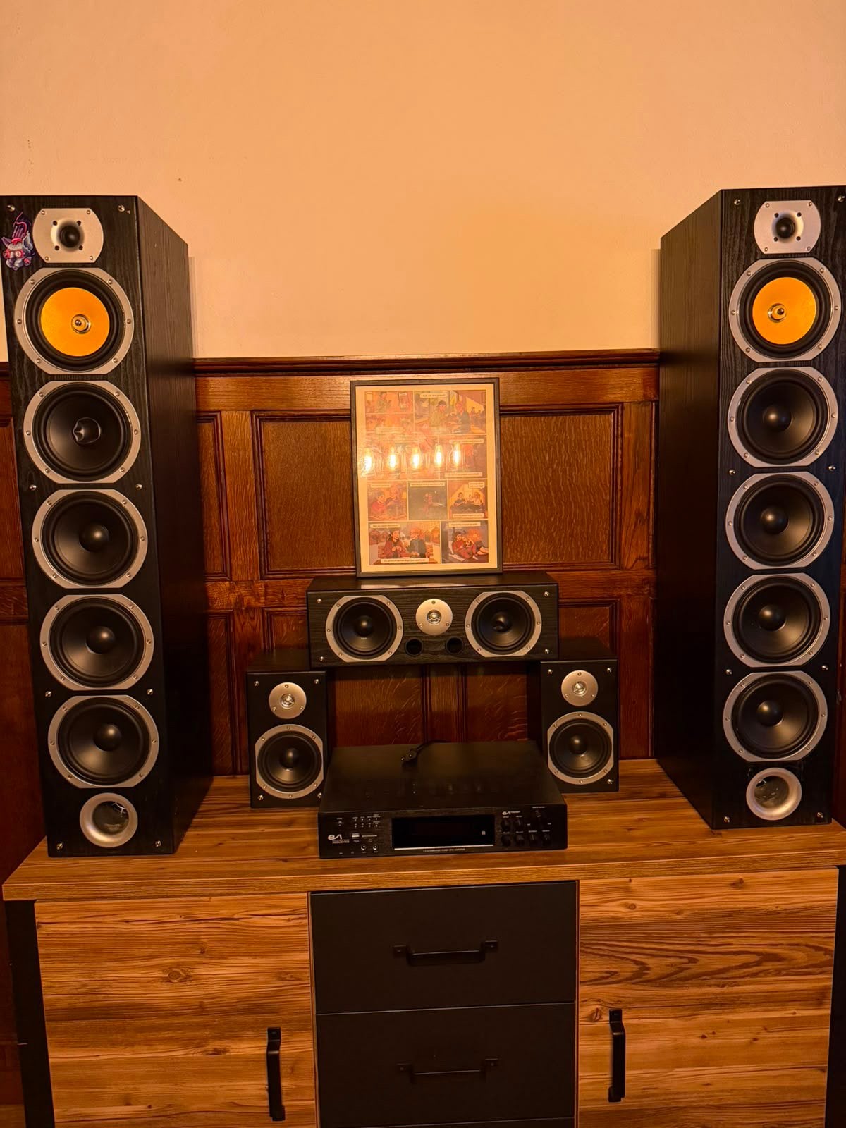 Système audio Evidence Bluetooth avec amplificateur 1240w, Enlèvement, Comme neuf