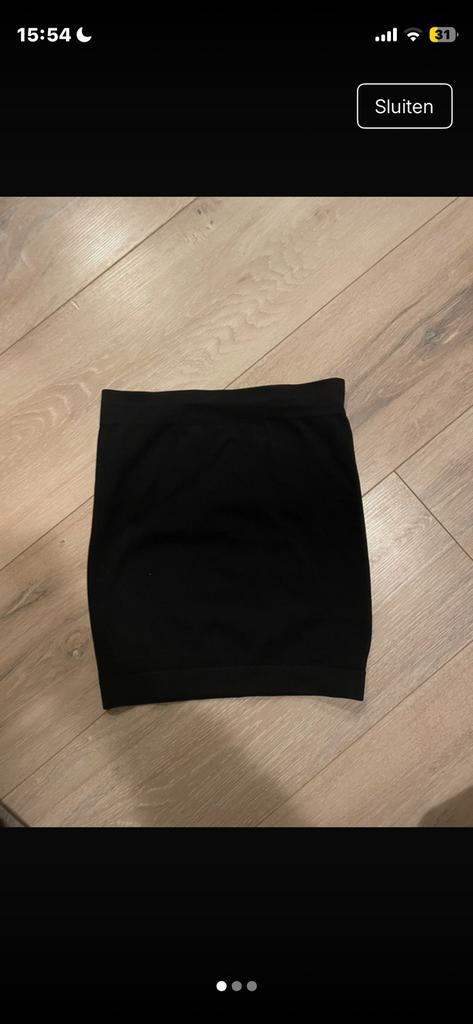 Zwarte bandeau top/rok, Ophalen of Verzenden, Zo goed als nieuw