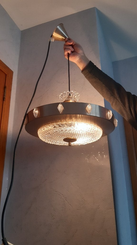 Glazen luster, Ophalen, Gebruikt, Glas