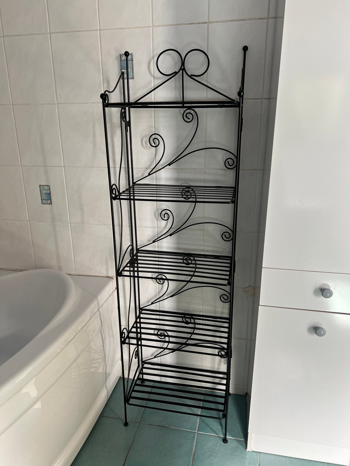 1 etagere de salle de bains ou autre + porte manteau, Maison & Meubles, Enlèvement, Comme neuf