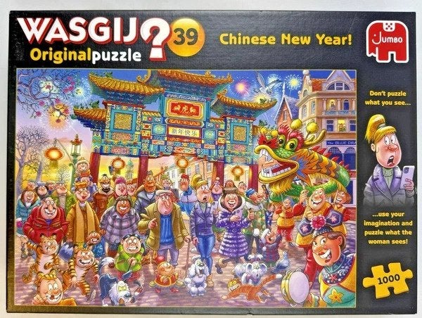 Wasgij Original 39 Chinees Nieuwjaar 1000 Stukjes Puzzel, Verzenden, 500 t/m 1500 stukjes, Zo goed als nieuw, Legpuzzel