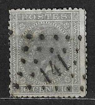 België OPC 17 Z.M. Koning Leopold II, Postzegels en Munten, Ophalen of Verzenden, Gestempeld, Staatshoofden