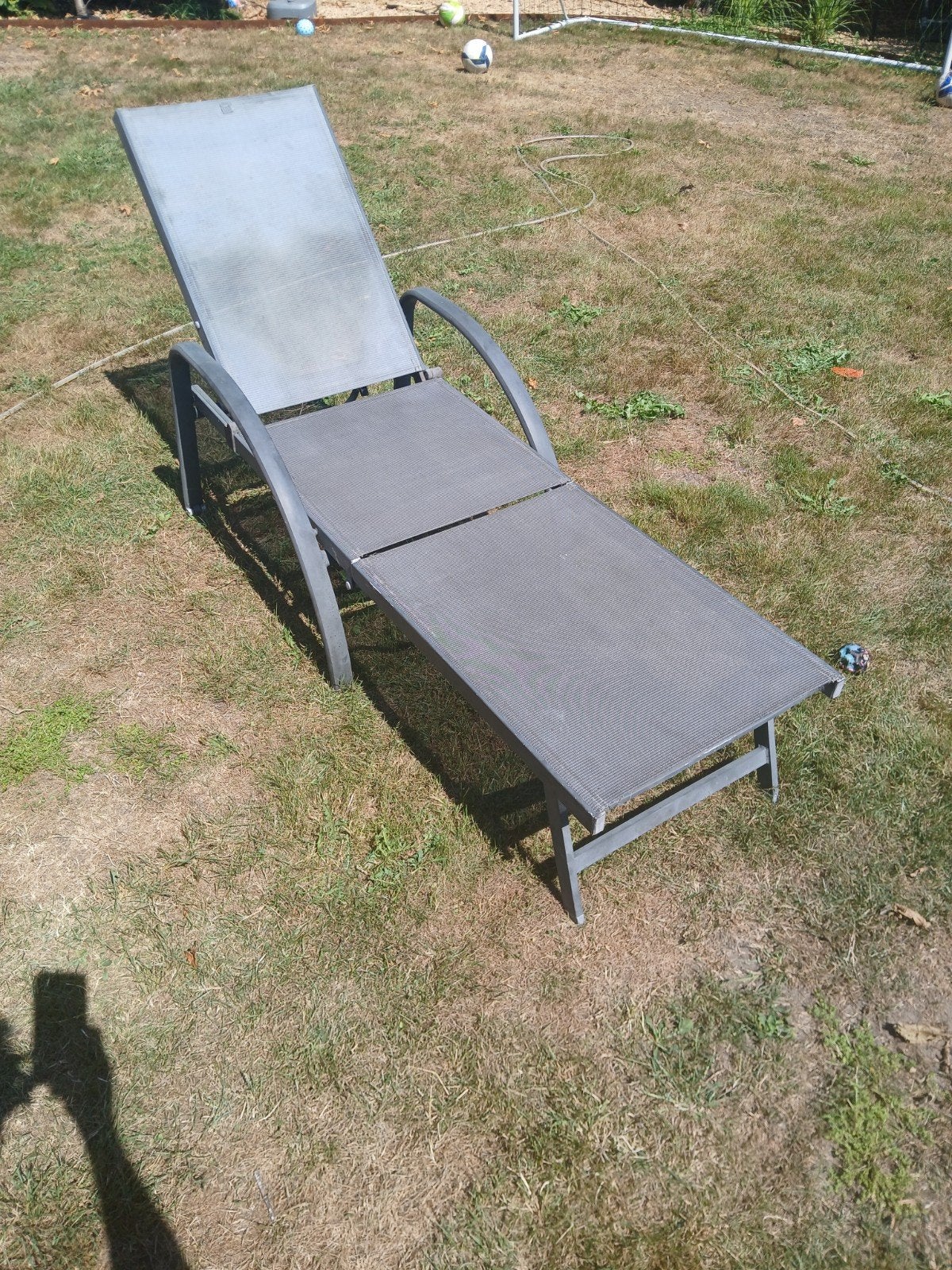 ligbed buiten, Ophalen