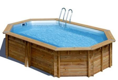 houten opbouwzwembad 5x3m D1.2m met filterpomp, Tuin en Terras, Zwembaden, Ophalen, Gebruikt, 200 tot 300 cm, 80 tot 120 cm