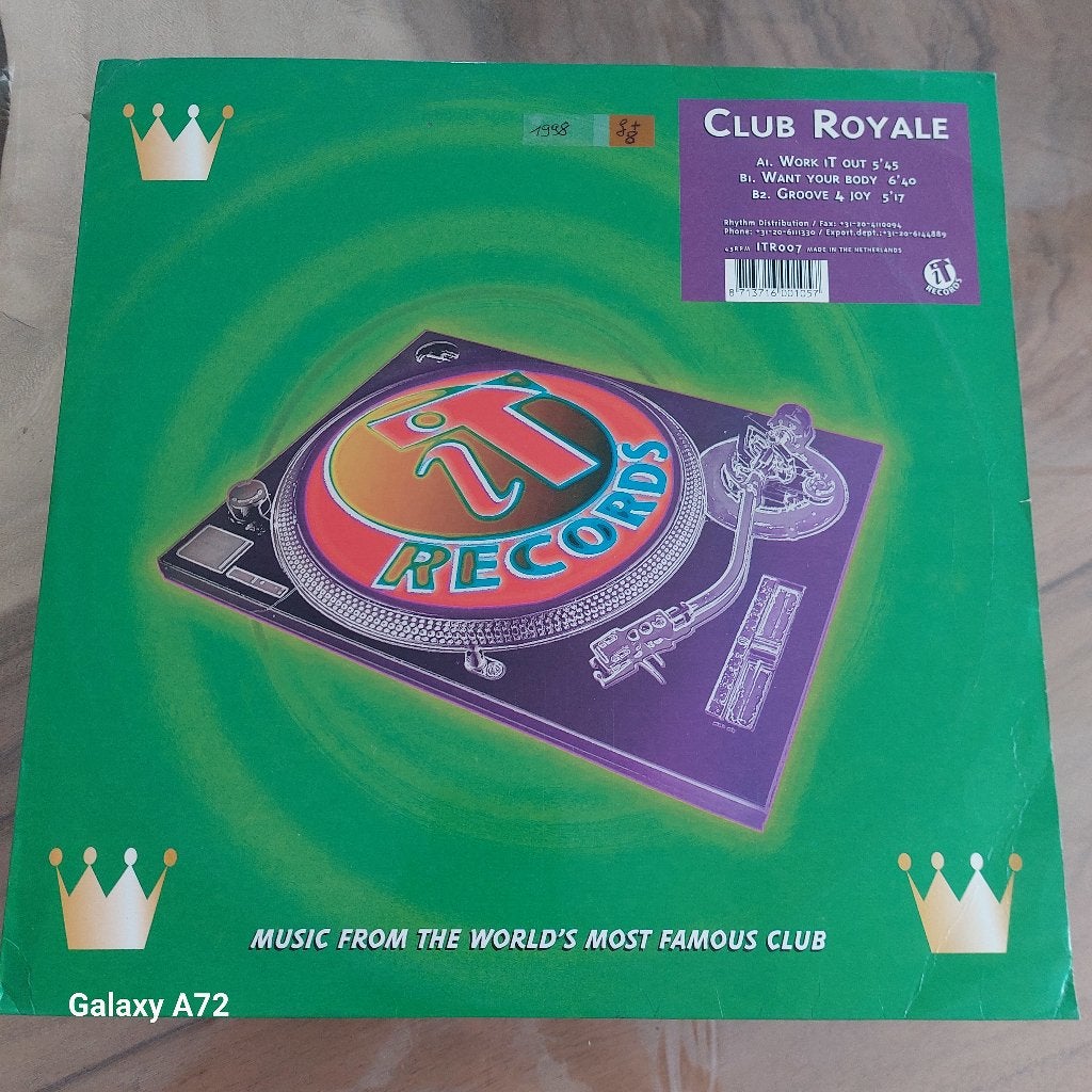 club royale work it out 12 inch maxi, CD & DVD, Vinyles | Dance & House, 12 pouces, House, Enlèvement ou Envoi, Utilisé