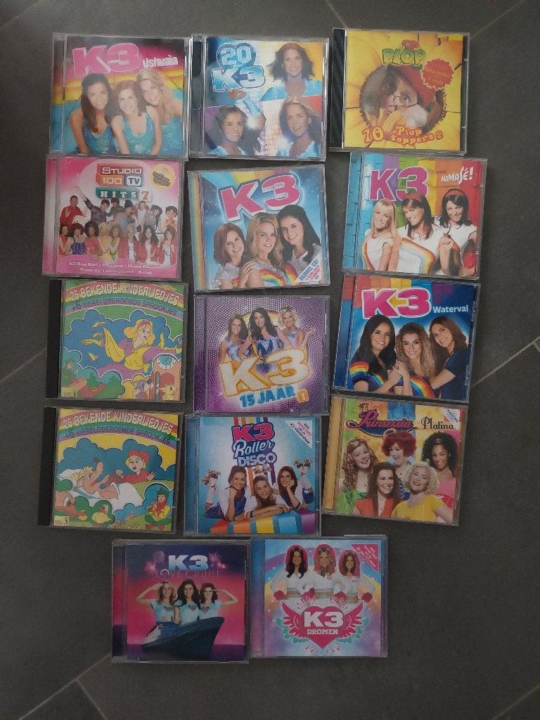 14 kindercd´s en 4 muziekboekjes, Ophalen, Inclusief boekje, Gebruikt, 3 tot 5 jaar