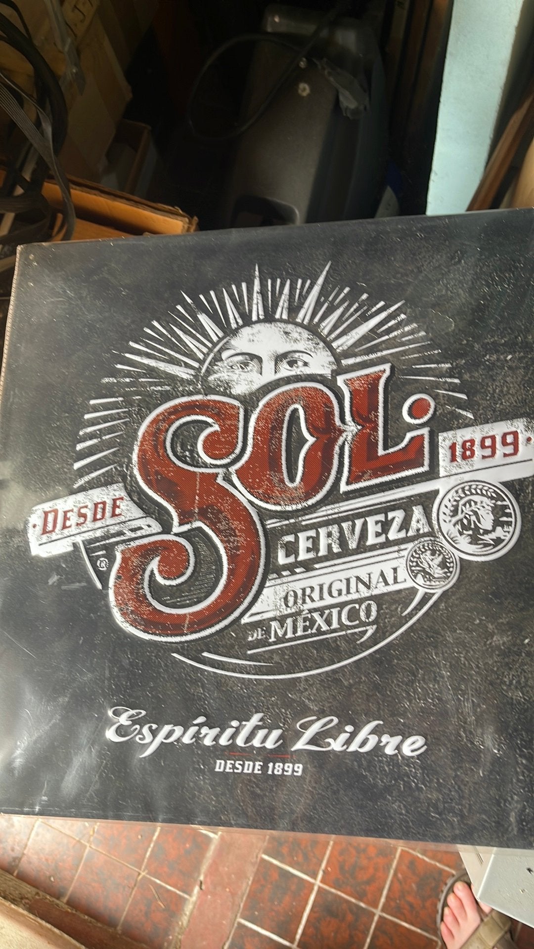 Bier reklame SOL original Cerverza 3d embosed, Enlèvement ou Envoi, Comme neuf