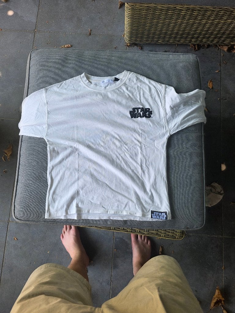 Prachtig Wit Star Wars Longsleeve T-shirt, Ophalen of Verzenden, Zo goed als nieuw, Maat 152