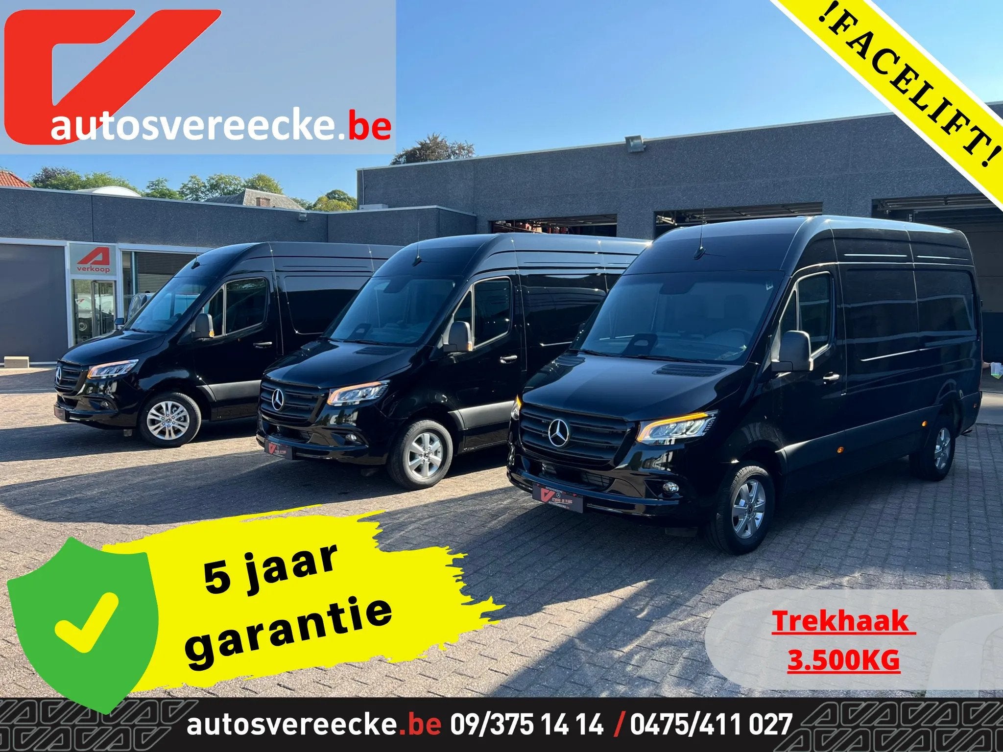 MERCEDES SPRINTER_319 RWD L2H2 SL3.5T AUTO, 245 g/km, Achat, Entreprise, 3 places