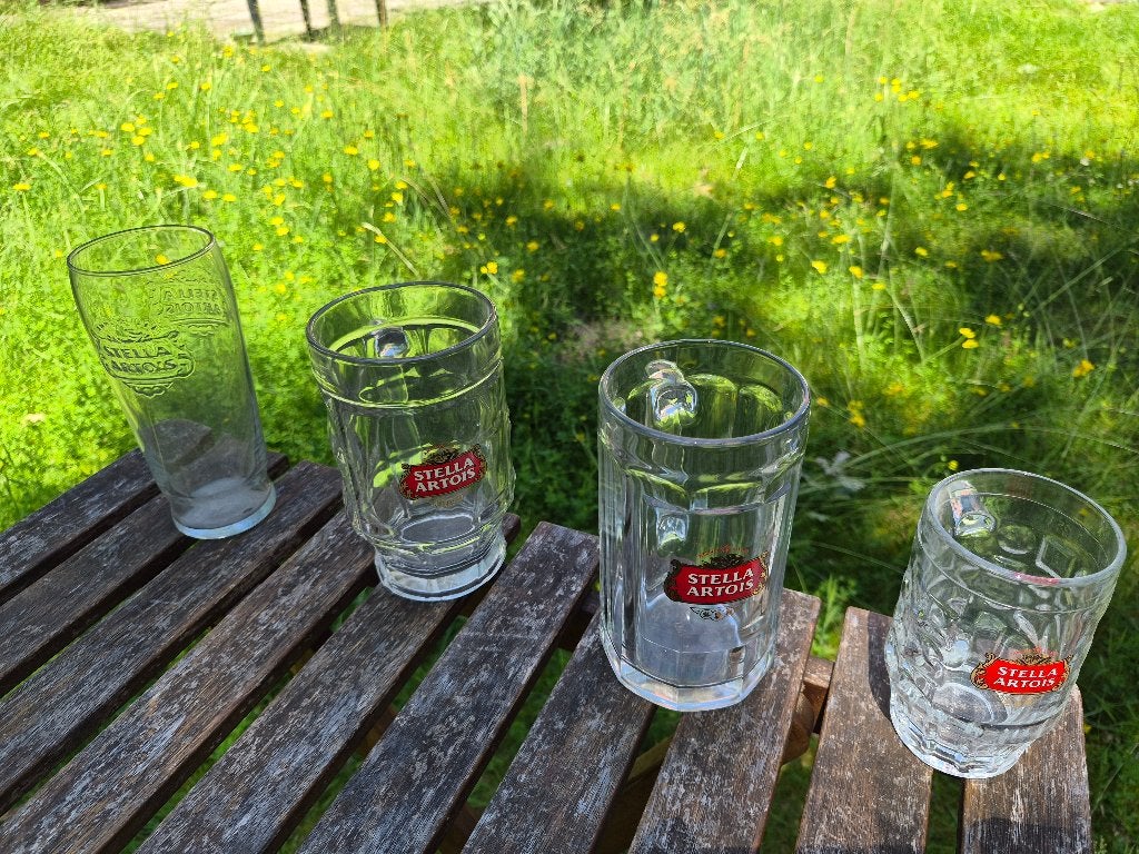 Glazen Stella Artois, Ophalen, Gebruikt, Pul(len), Stella Artois