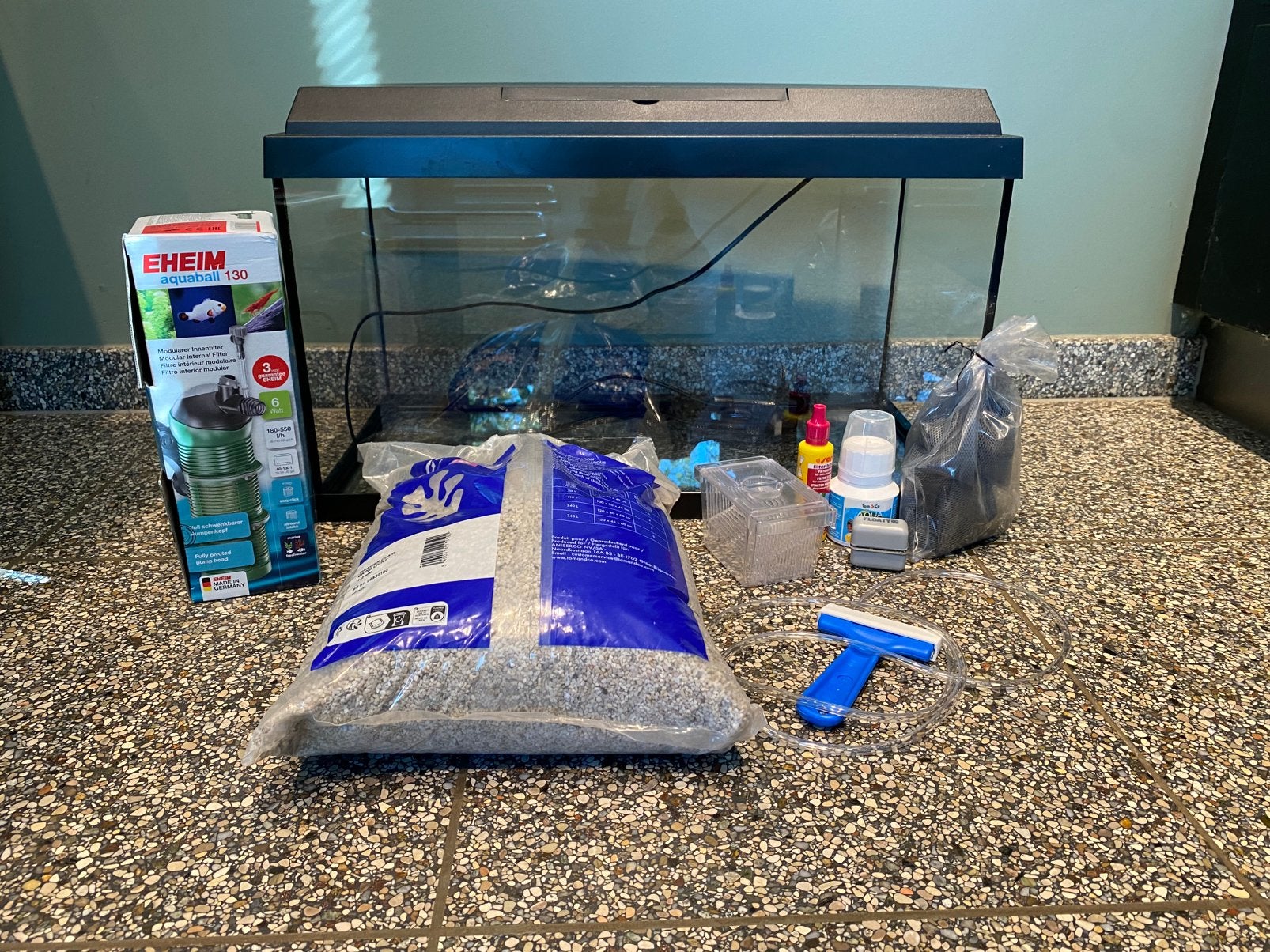 Aquarium met toebehoren, Ophalen, Gebruikt, Eheim, Inclusief toebehoren