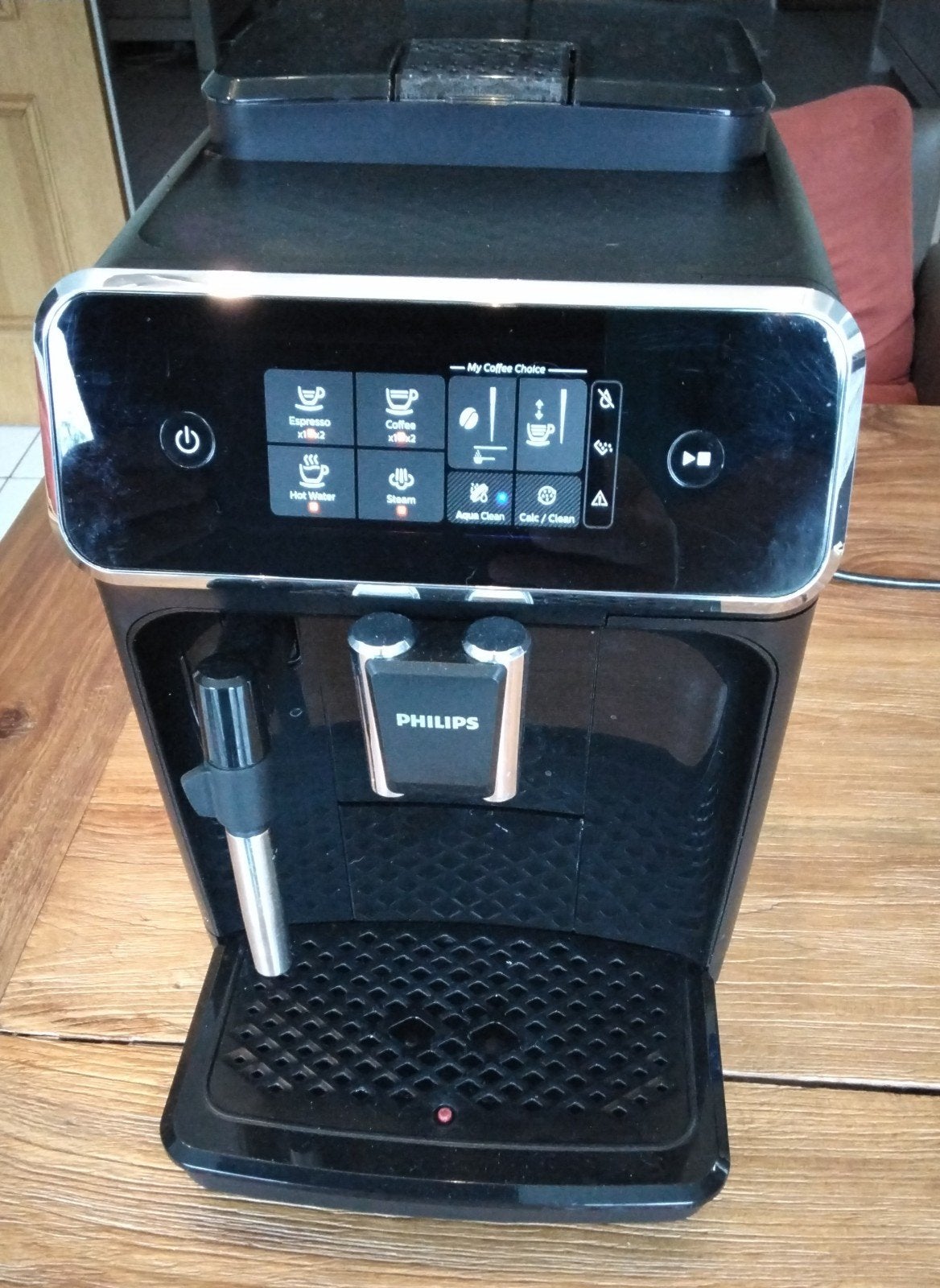 Machine à espresso Philips Série EP 2225/10, Réservoir d'eau amovible, Combiné, 2 à 4 tasses, Enlèvement