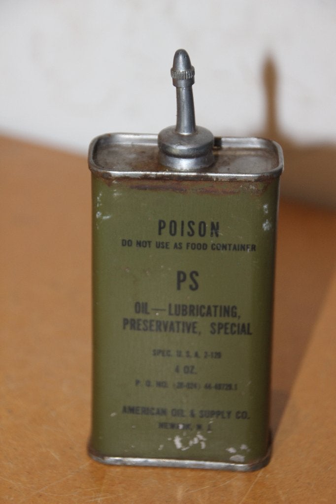 US WW2 „"Oil Lubricating Preservative Special"”, Verzenden, Landmacht, Kleding of Schoenen