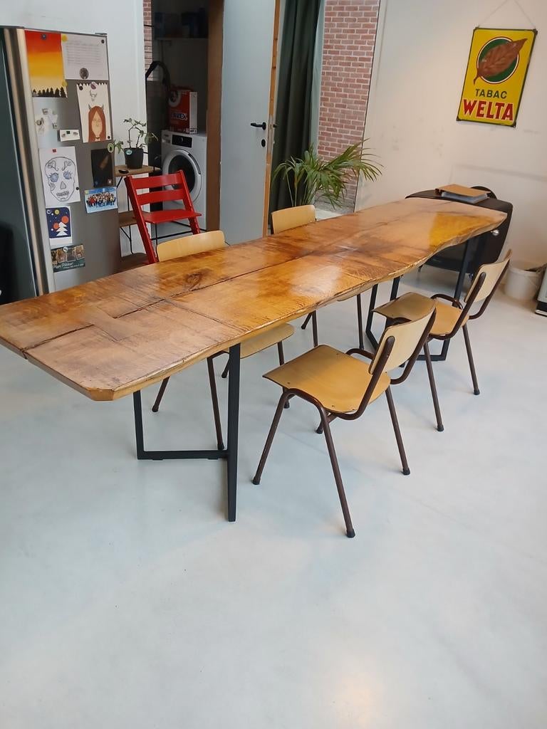 Eiken + metalen frame, Enlèvement