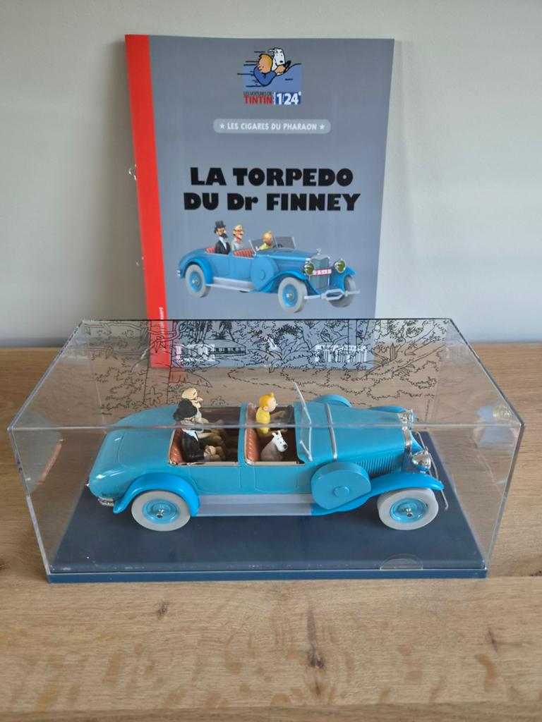Voiture Tintin n10 à l'échelle 1:24 tirée des Cigares du Ph, Enlèvement ou Envoi, Tintin