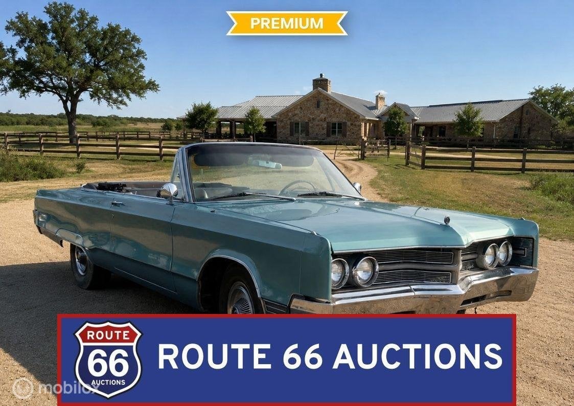 Chrysler 300 Cabriolet | 1967 | Route 66 Auctions, Auto's, Zwart, Chrysler, Bedrijf, Handgeschakeld