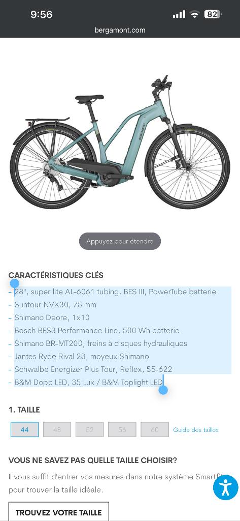 E-BIKE bergamont E-HORIZON BOCH, Enlèvement, Neuf, 50 km par batterie ou plus, Autres marques